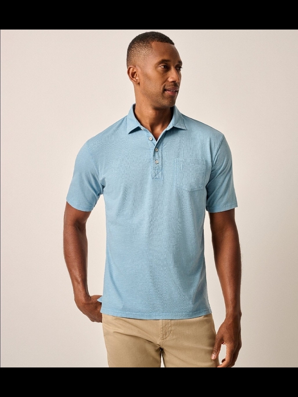 johnnie-O Sky Blue Short-Sleeve Polo
